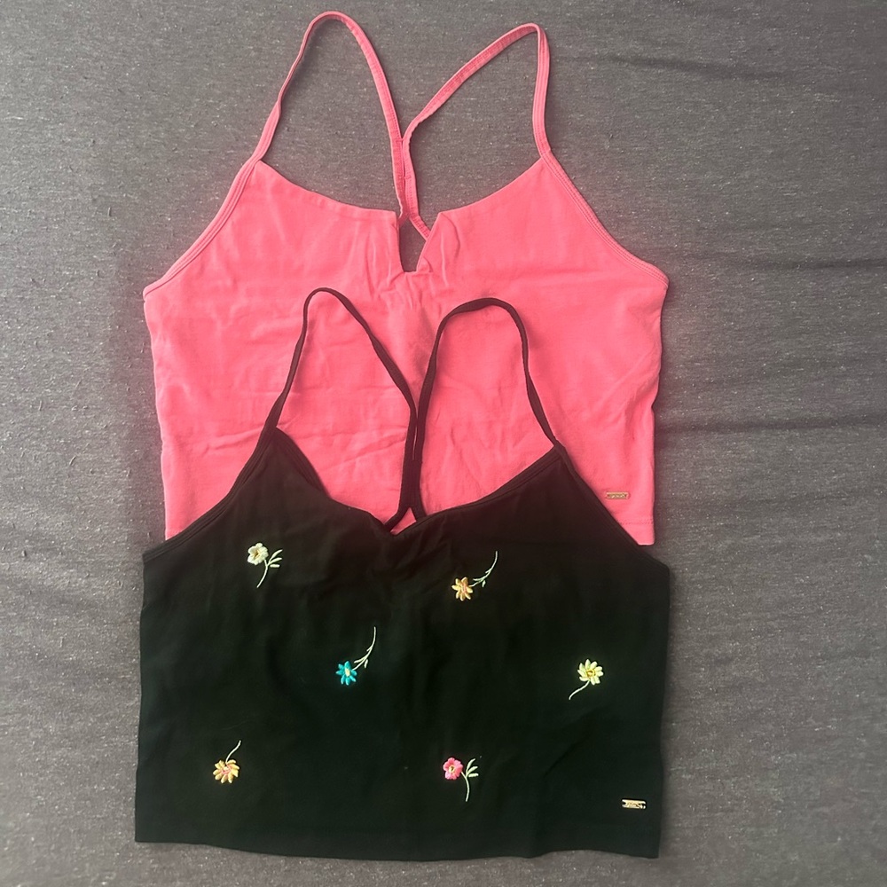 💋PINK cropped cami bundle
